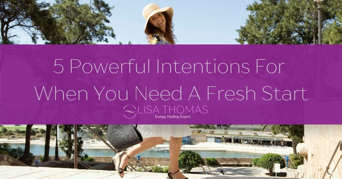 A smiling woman wearing a sun hat - "5 Powerful Intentions For When You Need A Fresh Start"