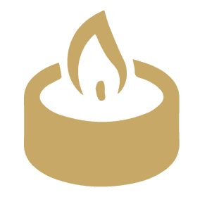Gold Candle Icon