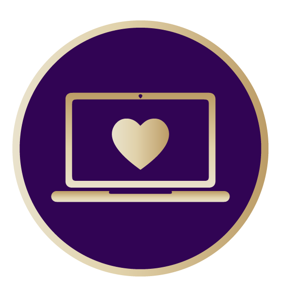 Gold Laptop Icon